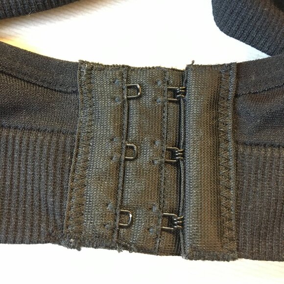 Nautica Intimates Tshirt Bra Size 42D Black Padded Underwire Adjustable - Picture 4 of 5